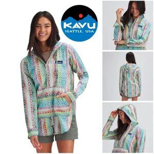 KAVU Saratoga Light-weight Hoodie Summer Love Size M